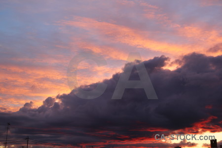 Cloud sunset spain europe javea.