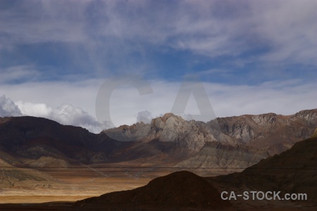 Cloud tibet friendship highway altitude mountain.