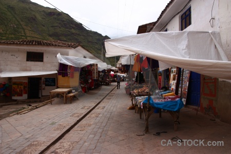 Cloud urubamba valley inca andes market.