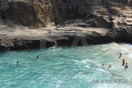 Coast cyan person.