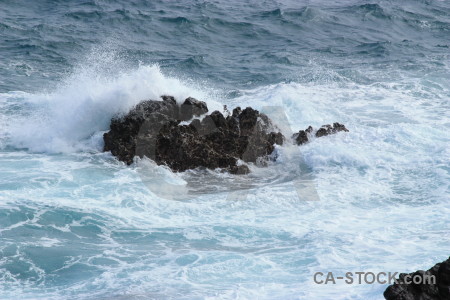 Coast white sea water.