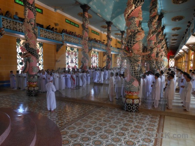 Column cao dai pillar tay ninh church.