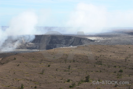 Crater white volcanic.