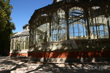 Crystal palace parque del retiro spain europe sky.