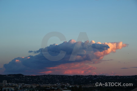 Cyan blue spain cloud javea.