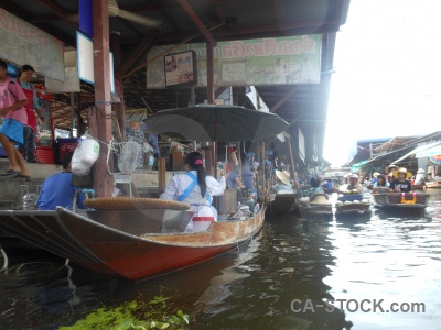 Damnoen saduak ton khem market asia boat.