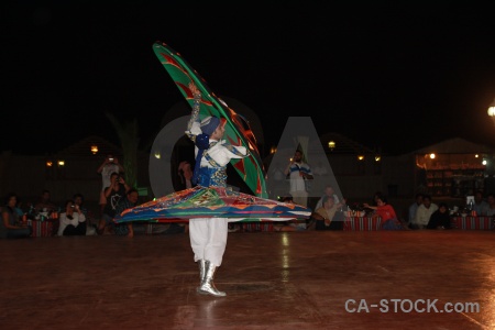 Dancing dubai spin arabic sufi whirling.