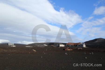 Day 11 whalers bay antarctica cruise building sky.