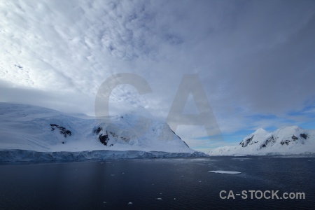 Day 6 cloud south pole gunnel channel snowcap.