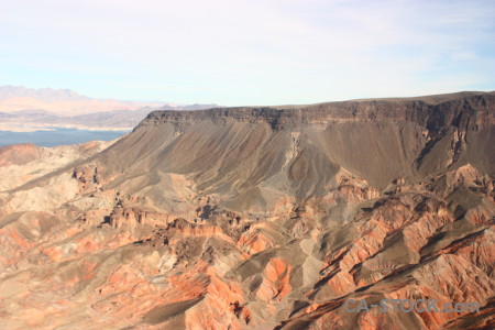 Desert mountain rock landscape white.