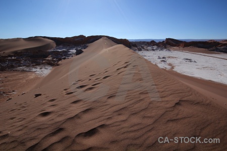 Desert salt valle de la luna atacama desert landscape.