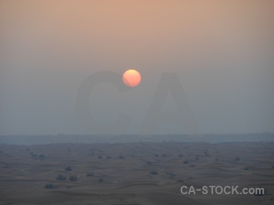 Dubai western asia sand uae sunrise.