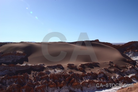 Dune sky valley of the moon sand south america.