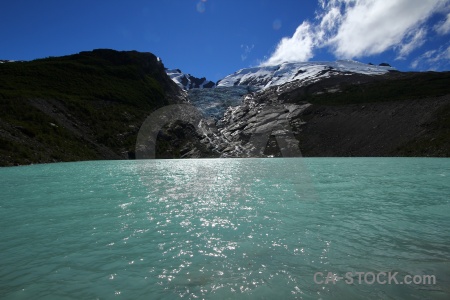 El chalten glacier cloud huemul argentina.