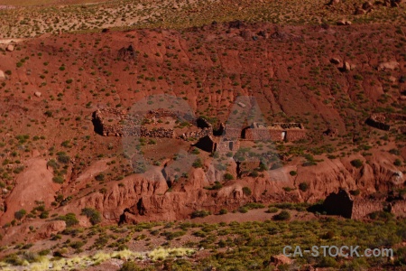 El tatio ruin south america building andes.