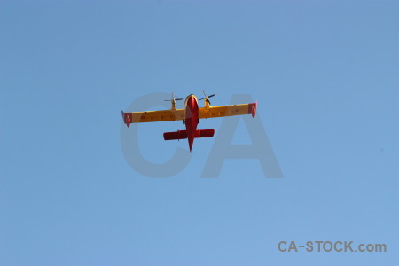 Europe airplane montgo fire javea spain.