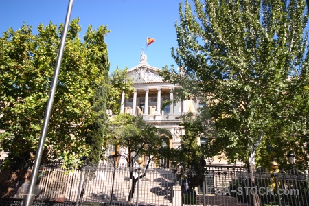 Europe building madrid railing spain.