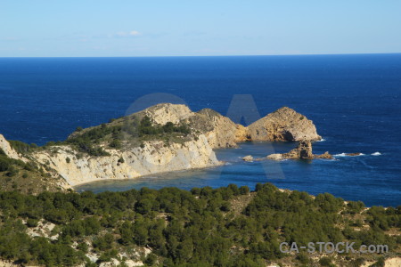 Europe cliff coast spain water.