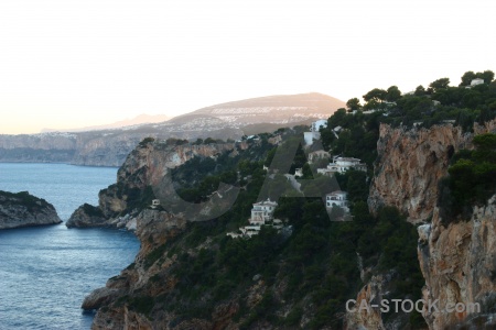 Europe cliff sea water rock.