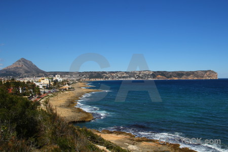 Europe coast rock spain javea.