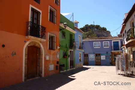 Europe denia building road spain.