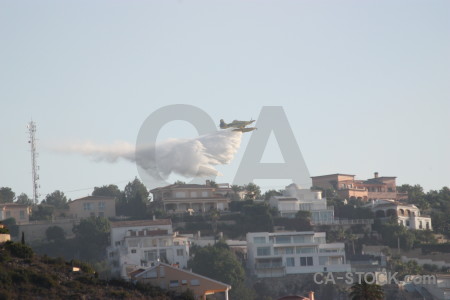 Europe firefighting montgo fire airplane spain.