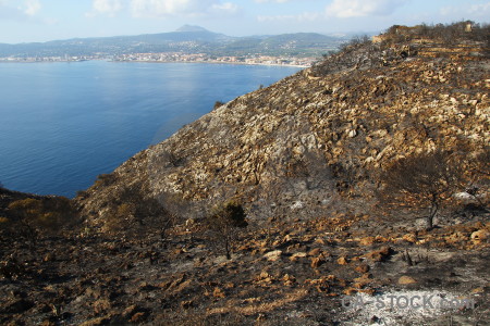 Europe javea montgo fire burnt spain.