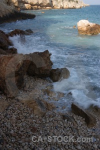 Europe javea stone wave rock.