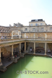 Europe person bath building roman baths.