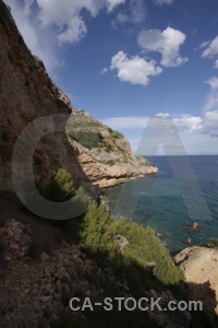 Europe rock javea sea cliff.