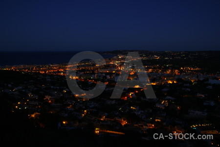 Europe spain blue light black.