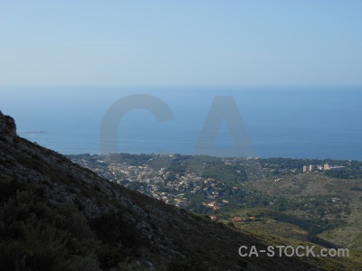 Europe spain rock montgo sky.