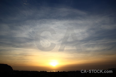 Europe sun javea sunset cloud.