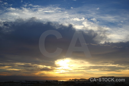 Europe sunrise cloud javea sunset.