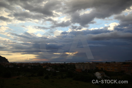 Europe sunset spain cloud javea.