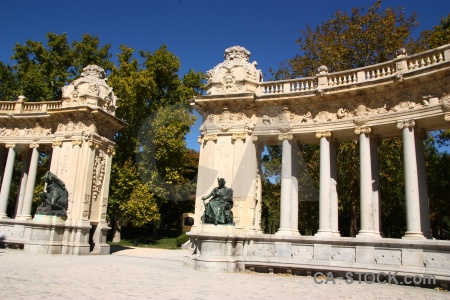 Europe tree monument madrid spain.