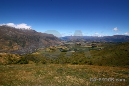 Field grass new zealand south island mountain.