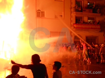 Fiesta flame person javea fire.