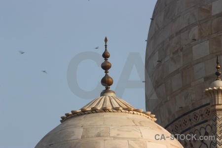 Finial sky india shah jahan dome.