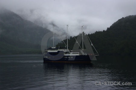 Fiord cloud sky doubtful sound vehicle.