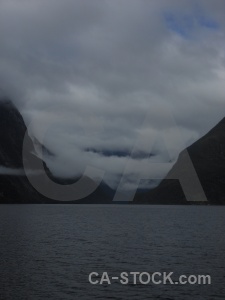 Fiord sky doubtful sound fiordland south island.