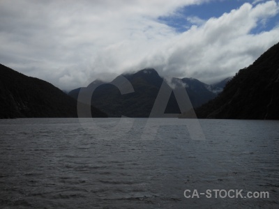 Fiord sky south island new zealand doubtful sound.