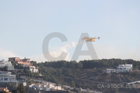 Firefighting javea europe airplane spain.