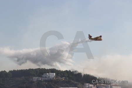 Firefighting javea europe montgo fire airplane.