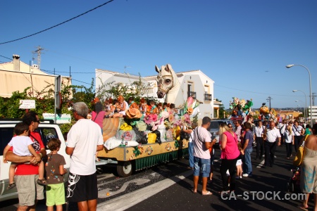 Float person javea fiesta sky.