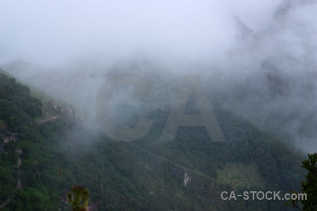 Fog south america unesco altitude machu picchu.