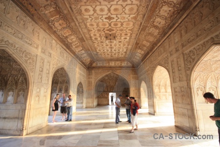 Fort building roof jahangir marble.