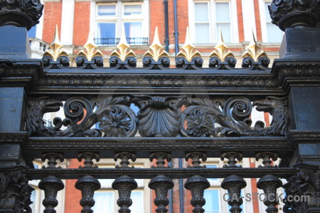 Gate ornate white.