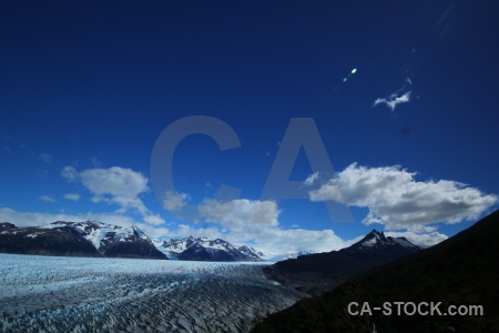 Glacier grey snow tree mountain landscape.