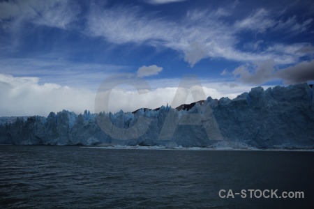 Glacier water ice perito moreno lake argentino.